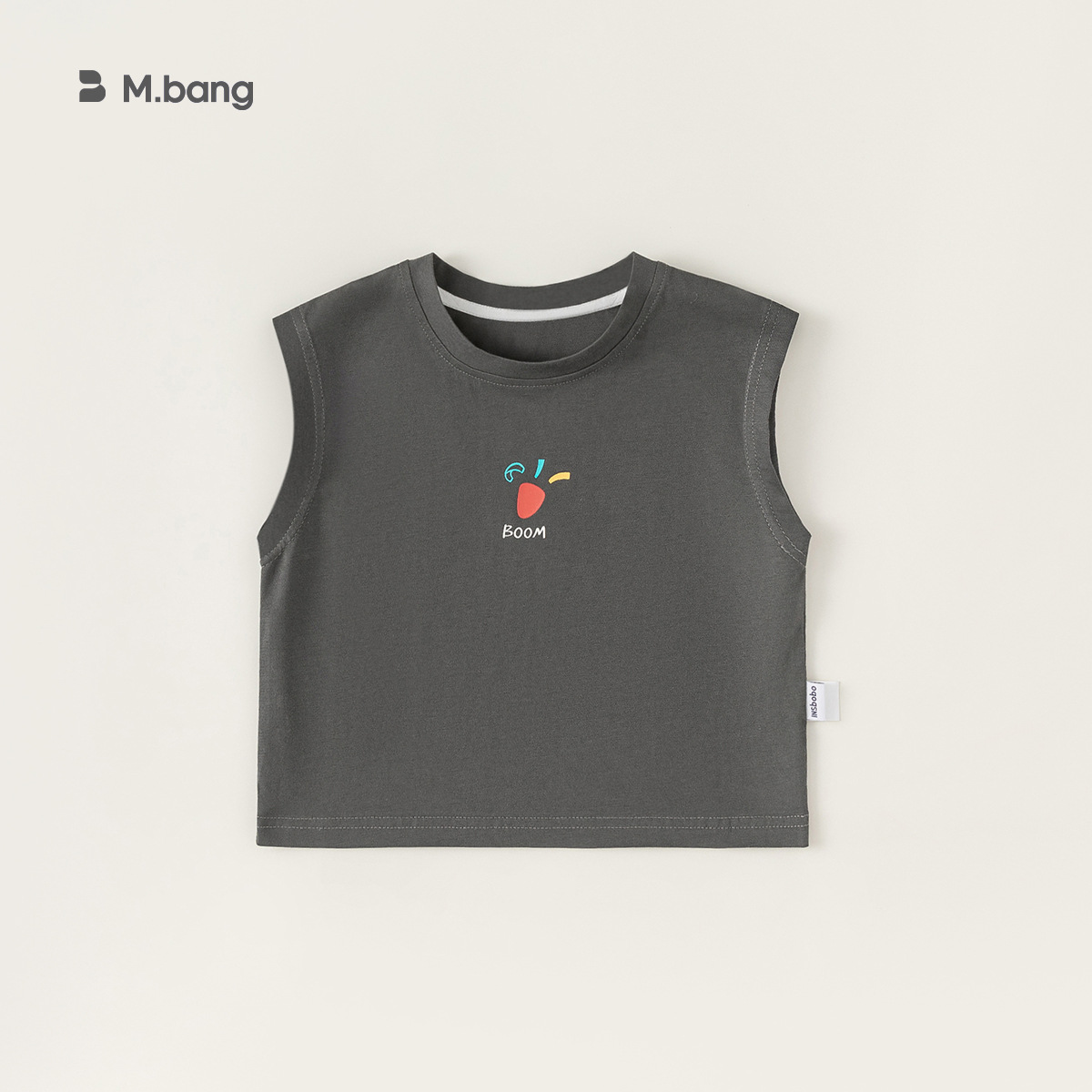 Chaleco para niños verano niñas color sólido camisola casual bebé sin mangas camiseta top XY24035