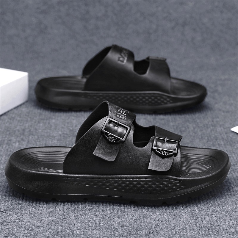 Sandalias romanas y pantuflas para hombre Sandalias y pantuflas para hombre verano casual para hombre 2025 nuevos zapatos de playa con diseño de hebilla