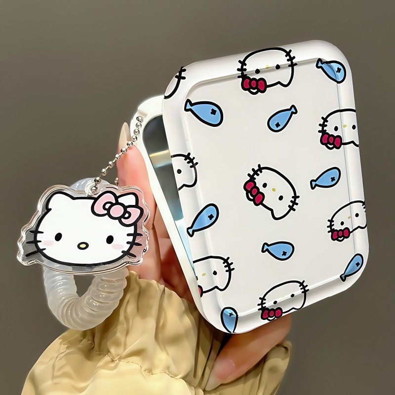 Hello Kitty, Japanese handheld folding cute mirror for students