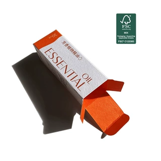 fsc认证高级肌理感可降解大豆油墨印刷化妆品精华油包装纸盒彩盒