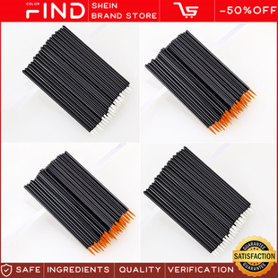 һ�����۾�ˢ 50PCS ��ˢ ���� �Sɫ��ɫ���y�������y���S���Sֱ
