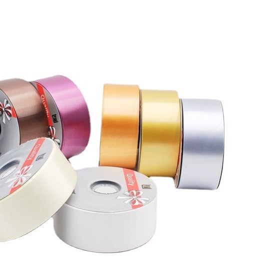 Transfronterizo 5cm100 tamaño plástico PP cinta boda fiesta decoración flores regalo DIY embalaje cinta rebobinado