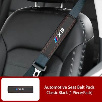 Seat Belts, Leather Shoulder Pads, Seat belt shoulder pad - x3-shoulder-pads-one-set