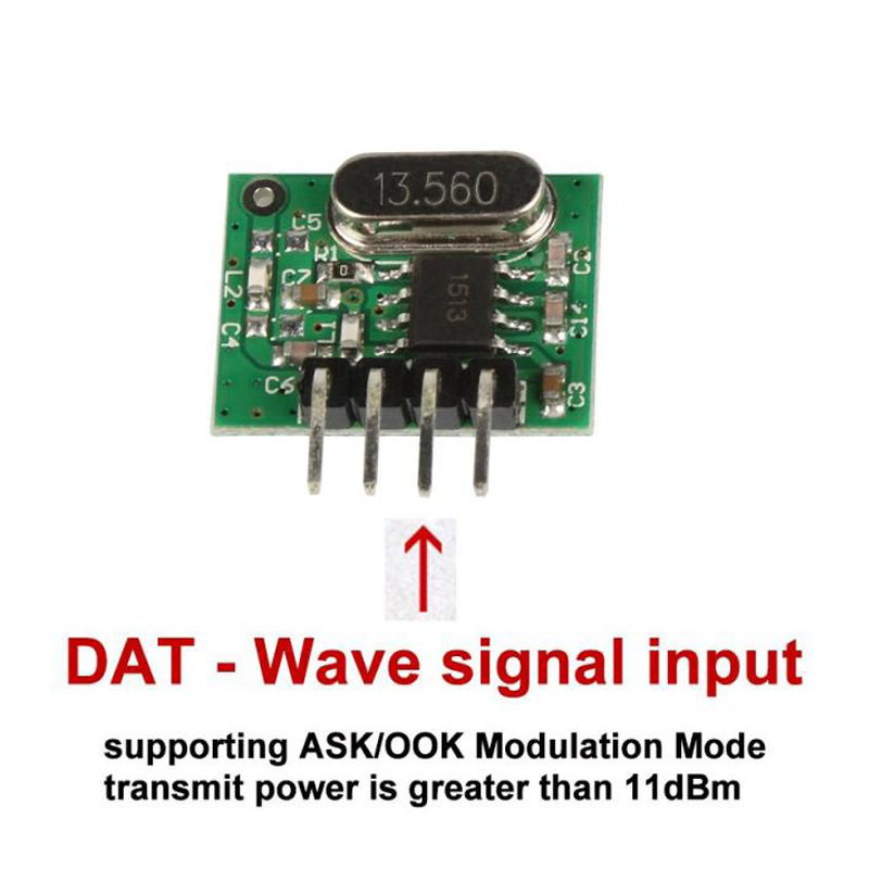 433MHZ发射模块遥控开关灯具无线玩具智能家居发射模块可过CE/F认