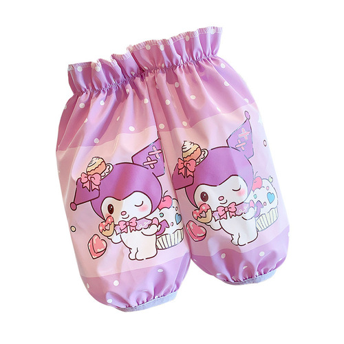 Kurumi Children's Waterproof and Stain-Resistant Arm Sleeves for Babies, Suitable for Both Boys and Girls, Cute Cartoon Style Arm Sleeves for Autumn and Winter