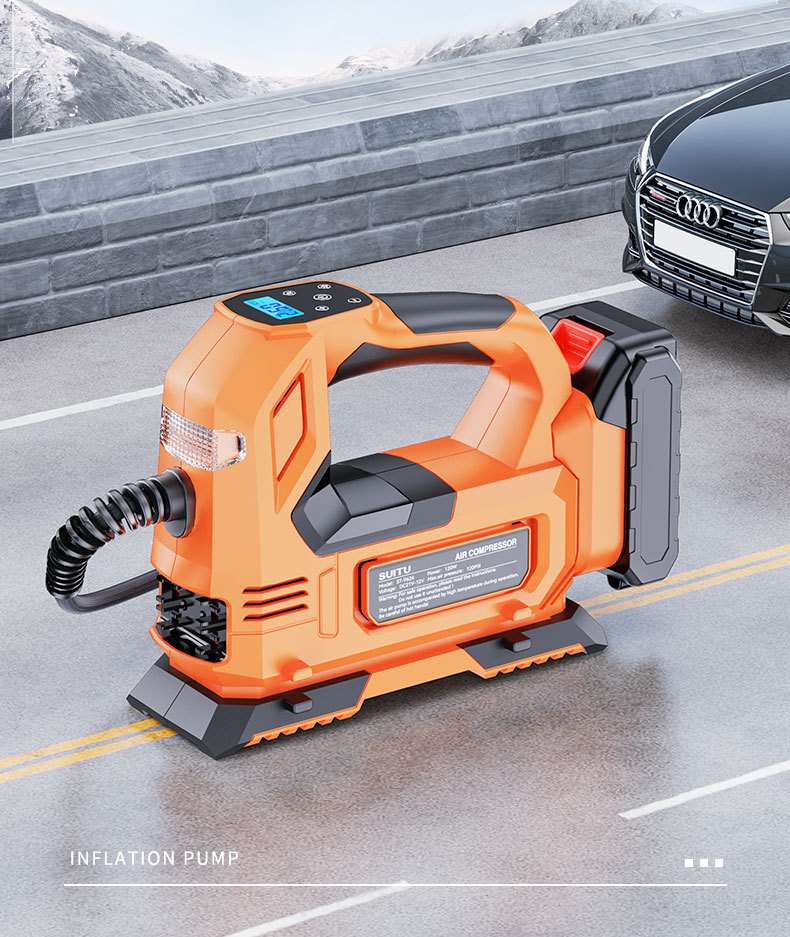 Car inflator portable car electric inflator car tire automatic inflator car high pressure inflator