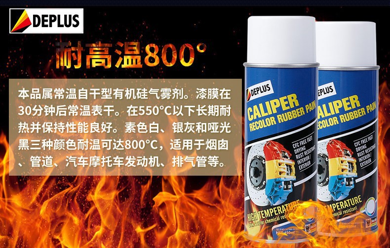 High temperature resistant car caliper paint brake disc color change refurbishment rust-proof motorcycle exhaust pipe radiator color change paint