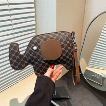 跨境新款唯美小众可爱创意小象造型个性潮流洋气高级感手提手拎包