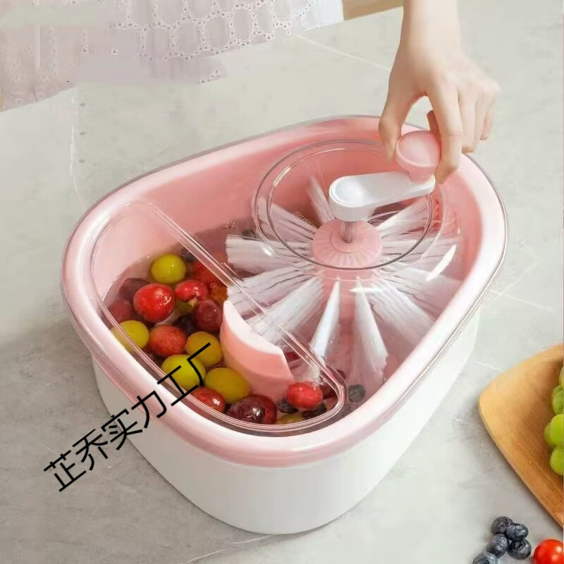 Новая корзина с фруктами для ленивых, чтобы удалить остатки пестицидов, удалить пятна и сливать воду, синий артефакт для чистки фруктов и овощей.