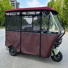 新しい非脱落小型バス車庫厚みのある二重層暖かいレインカーテンレインカバーシンプルな三輪車車庫雨棚