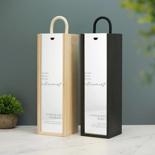 Red Wine Wooden Box Wholesale Red Wine Gift Box Universal Wooden Wine Box Single Wine Double Red Wine Packaging Box