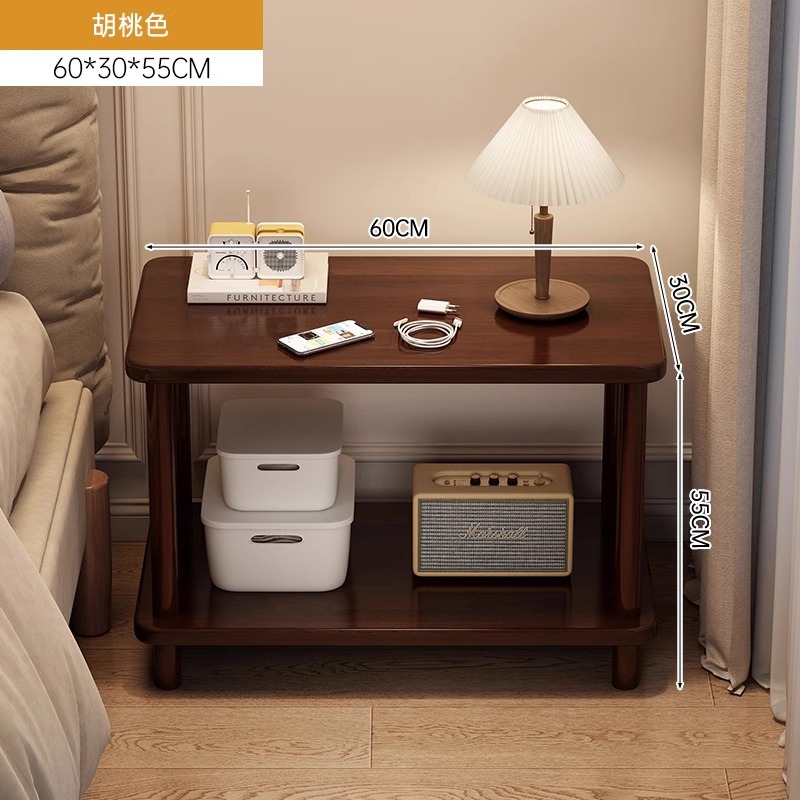 Madera de madera sólida toda la madera sólida simple moderna alquiler de habitaciones de dormitorio simple casero gabinete de cabecera de cama estante de cabecera