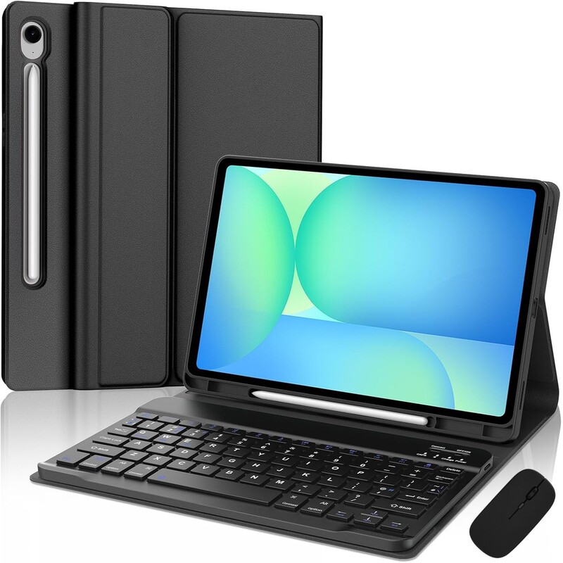 Suitable for Samsung S10Lite Tablet Protective Case 10Fe Touch Backlit Bluetooth Keyboard 8911Ultra Pen Slot Case