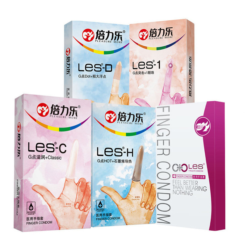 Preservativos para Dedos para Lesbianas Set de 8 Piezas de Caucho para Adultos image 3