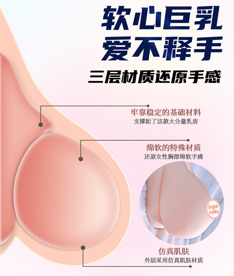 Jiuai Manual Male Masturbator TPE Inverted Mold Flesh-Colored Adult Toy — detail image 9