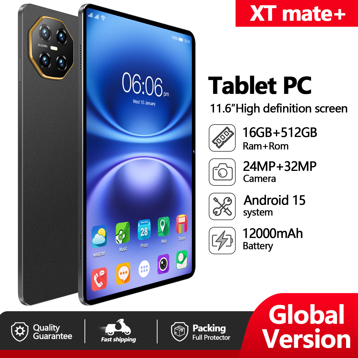 2025国境を越えた新しい10.1インチタブレットくすぐりgoogle版playストアhdスマートandroid 12