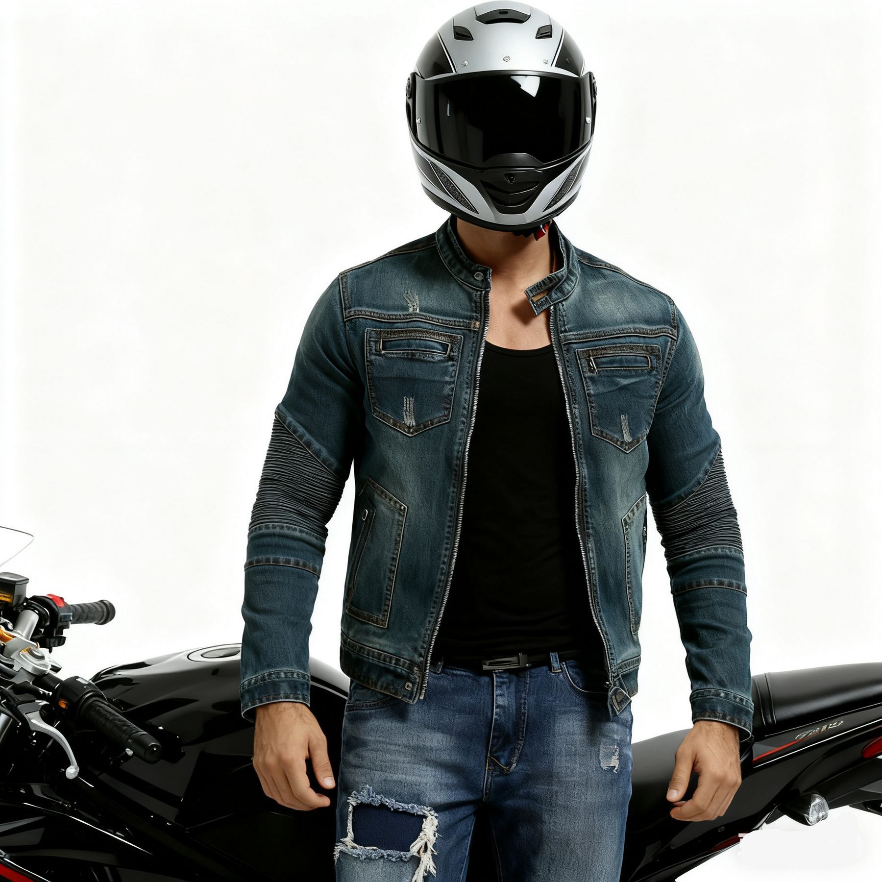 VOLERO motocicleta ciclismo ropa hombres y mujeres casual Four Seasons motocicleta chaqueta de mezclilla anti-caída ropa de mezclilla Retro