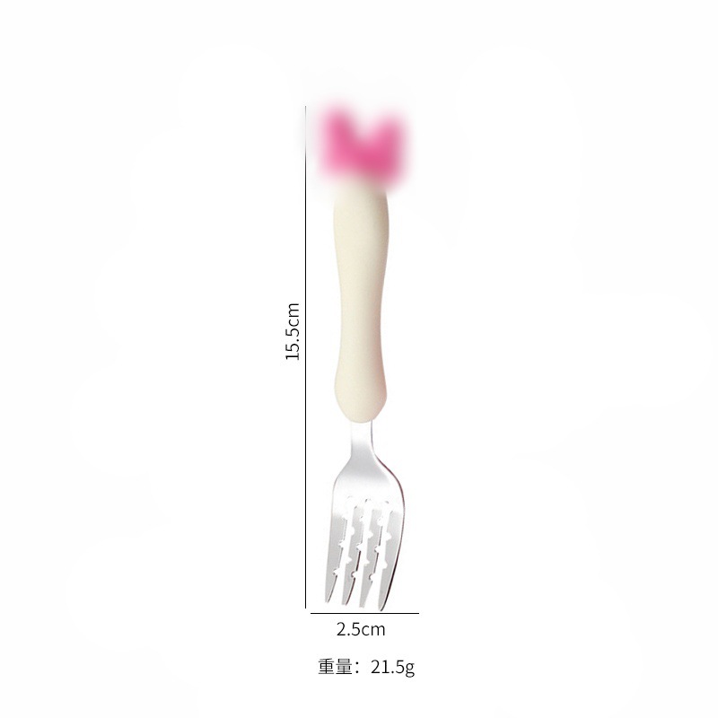 대형 포크 [흰색 손잡이]