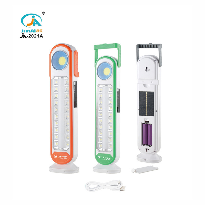 Fabricante suministro JA-2021A luz de emergencia LED portátil solar con luz de emergencia portátil USB al por mayor image 4