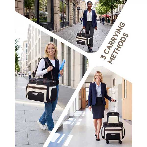 Amazon Wholesale Outdoor Teacher's Trolley Bag Foldable Multi-Functional Storage Teacher's Bag Book Storage Handbag