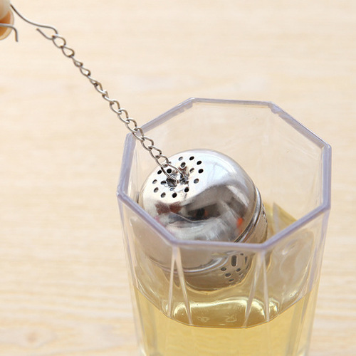 Home Stainless Steel Tea Ball Tea Filter Wall Mountable Tea Leaf Filter Creative Tea Pourer Hot Pot Seasoning Ball Filter