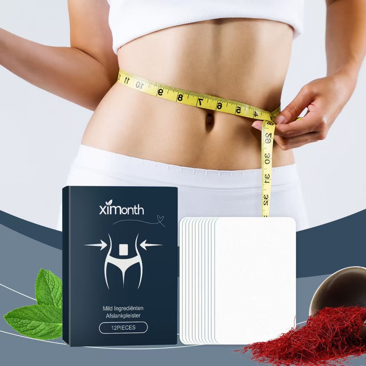 Body care sticker shaping show out body curve lazy arm abdomen skin belly navel stickers