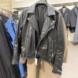 8491 400 Original - European and American Men's Wholesale Black Imitation Leather Jacket Pu Jacket Fashion Classic Motorcycle Leather Jacket