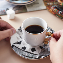 A947轻奢土耳其欧式小奢华咖啡杯套装 小精致陶瓷杯碟茶杯意式浓