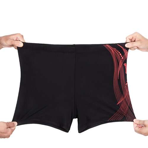Brand new boxer briefs, fashionable printed men's swimming trunks, summer wading outdoor beach trunks, anti-embarrassment boxer trunks