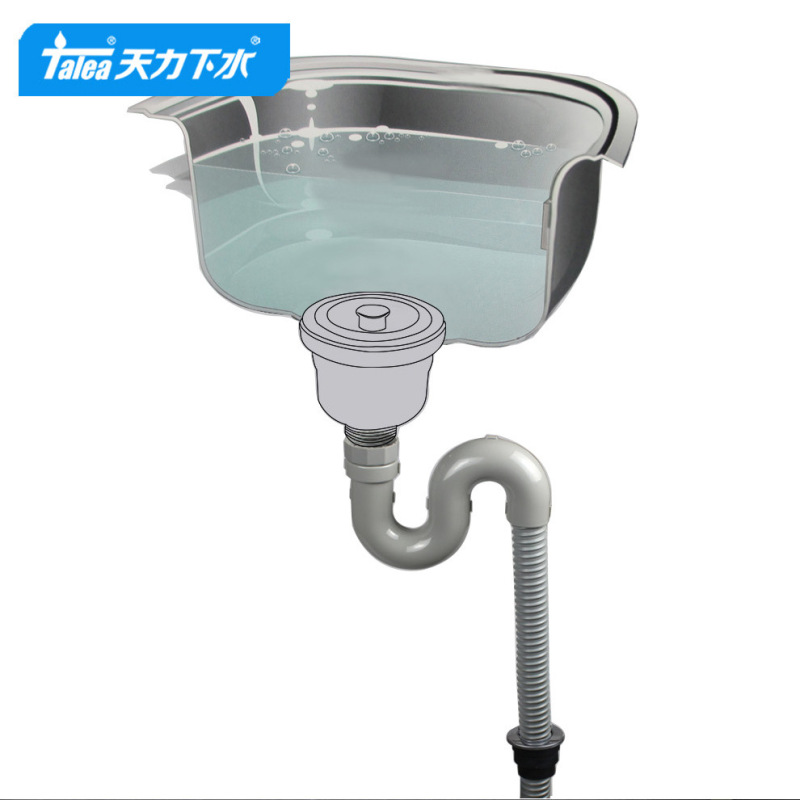 天力厨房洗面器単槽下水管プール落水管水槽排水管部品防臭やってくる|undefined