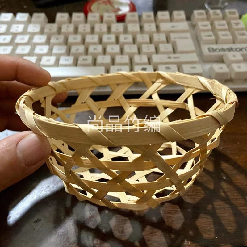 网红竹编冰粉豆花龟苓膏碗冰淇淋竹篓奶茶杯套竹篮奶茶杯竹篓|undefined