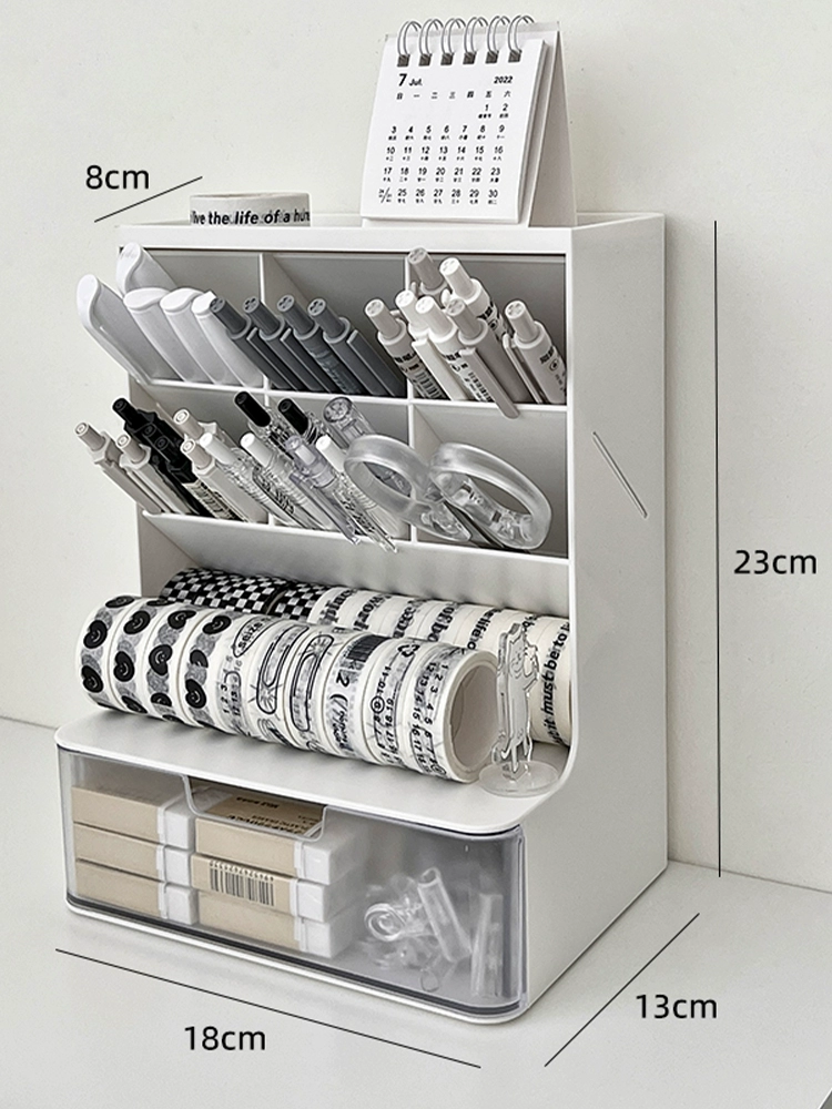 Pens holder, capacious storage box, table marker, universal pencil case, high-quality style