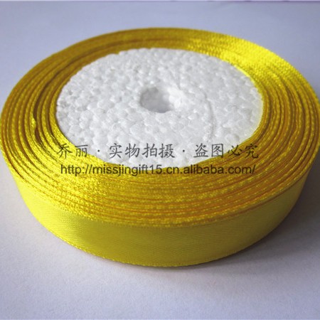 En stock 15MM cinta de poliéster de una sola cara Cinta de regalo Decoración cinta DIY cinta hecha a mano embalaje de la flor image 9