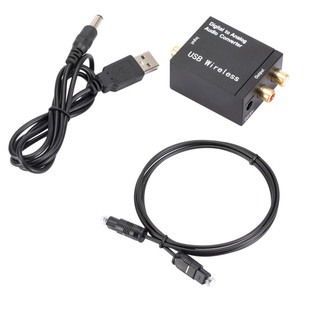 Digital to analog audio converter Digital coaxial/fiber optic to analog audio converter with Bluetooth reception