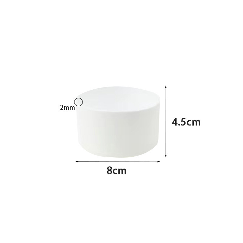 실리콘 컵 슬리브*원형*8.0*4.5cm*흰색