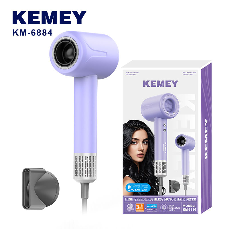 Kemei secador de pelo de alta velocidad gran viento KM - 6884 transfronterizo anión eléctrico secador de pelo doméstico de alta potencia secador de pelo