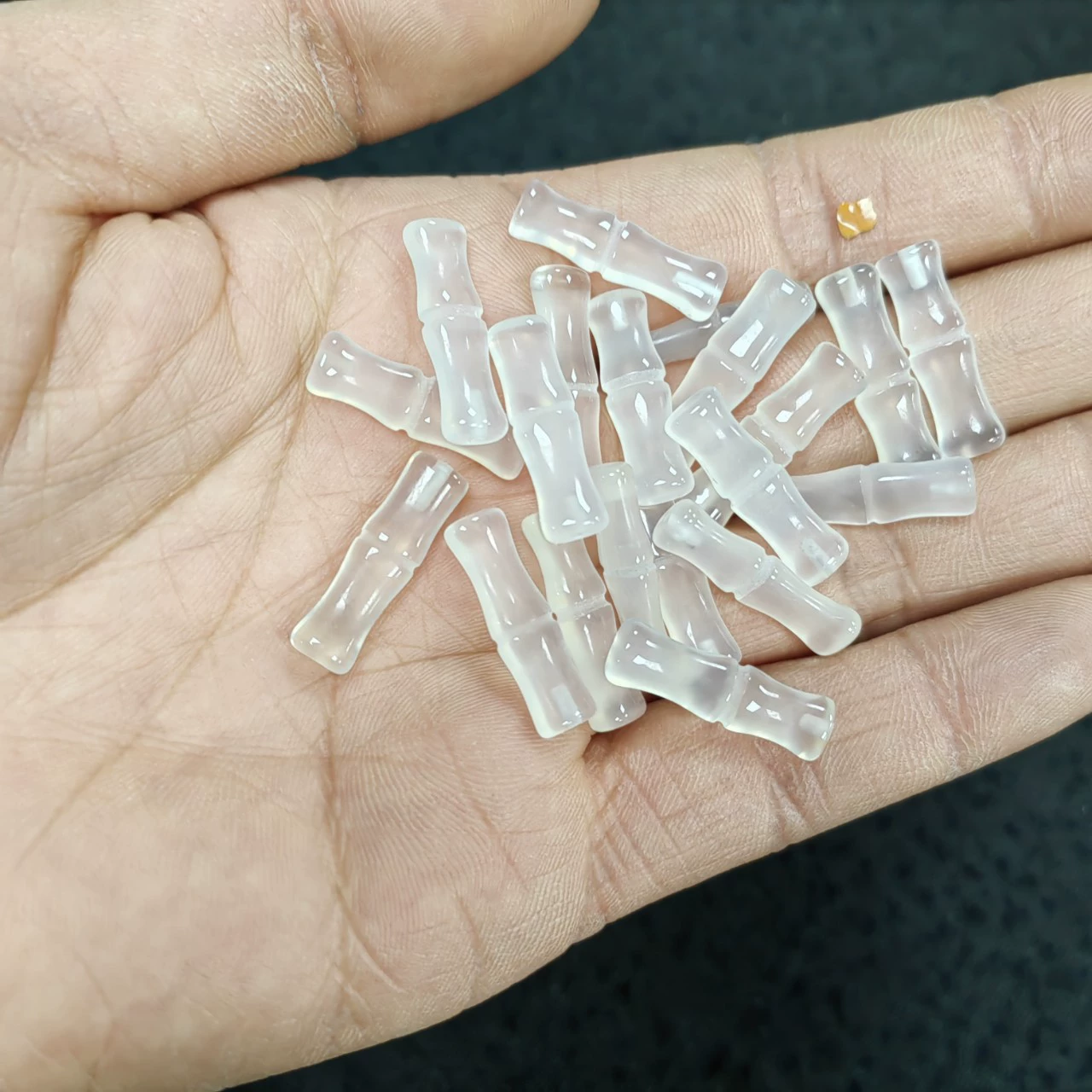 Агат, имитация бамбукового сустава, 6*20 мм, с одним отверстием, материал для рукоделия, инкрустированный, россыпью, натуральный нефрит, подвеска из натурального нефрита