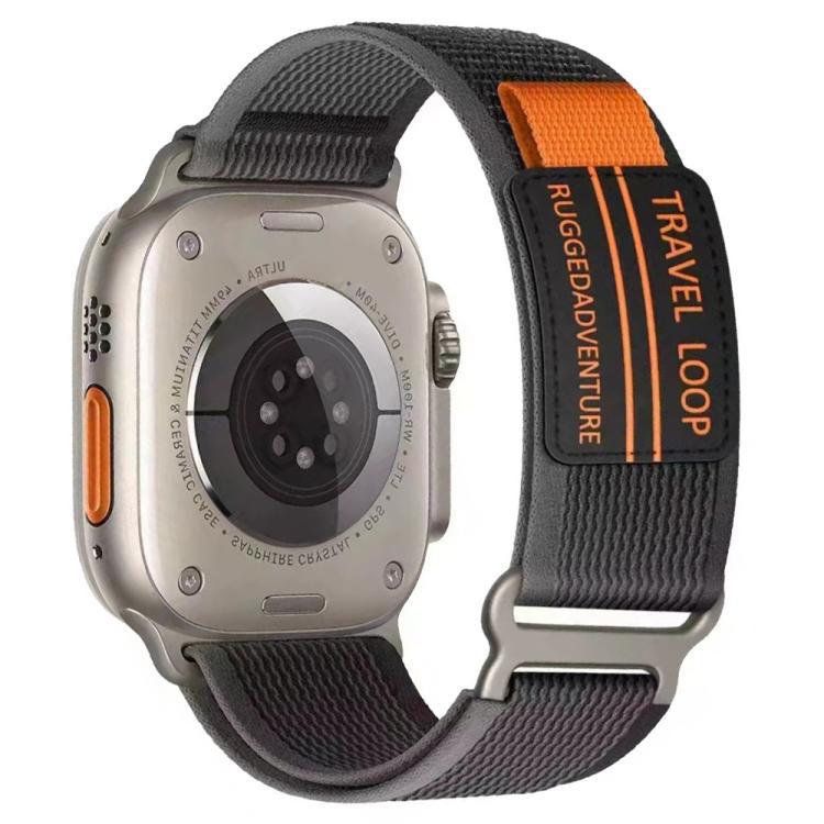 Es adecuado para Apple Watch de doble sección de nylon trenzado correa de hebilla para 38 - 49mm de múltiples tamaños