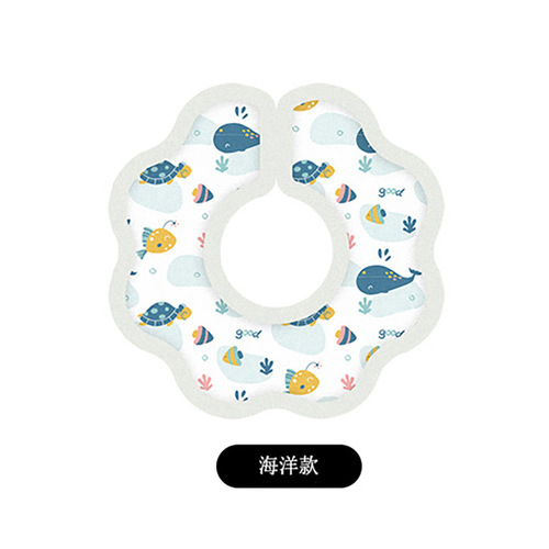 Baby Waterproof Disposable Bibs Newborn Baby Anti-Spit-Up Bibs Cotton Fabric Rotating Disposable Bib