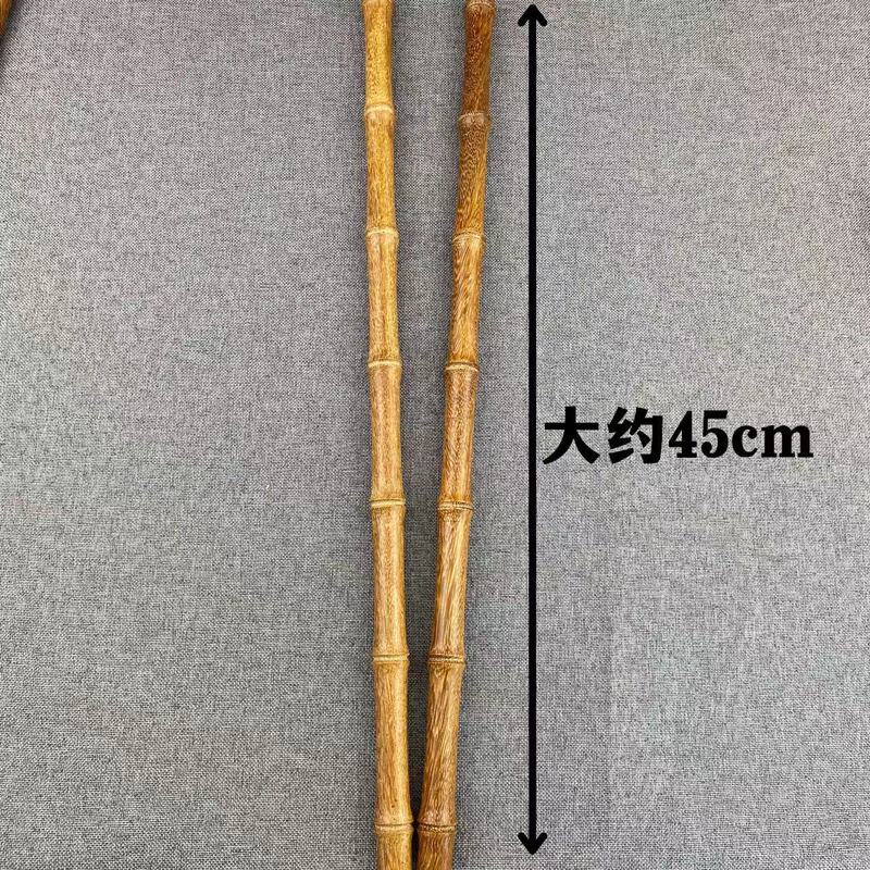 竜鳳檀竹節棒一体彫刻竹太極棒武術棒盤|undefined