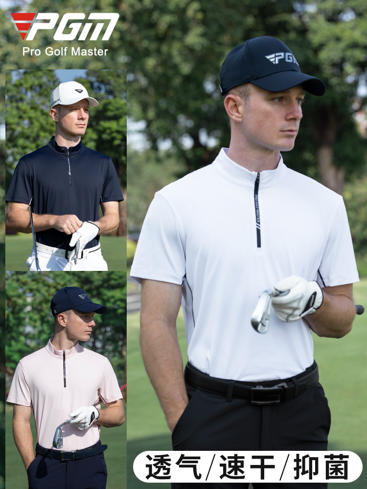 Áo polo nam golf PGM tay ngắn thấm hút nhanh khô — KUZ200-Quần dài màu xanh hải quân, YF771-Trắng tay ngắn, KUZ200-Quần trắng, KUZ200-Quần đen
