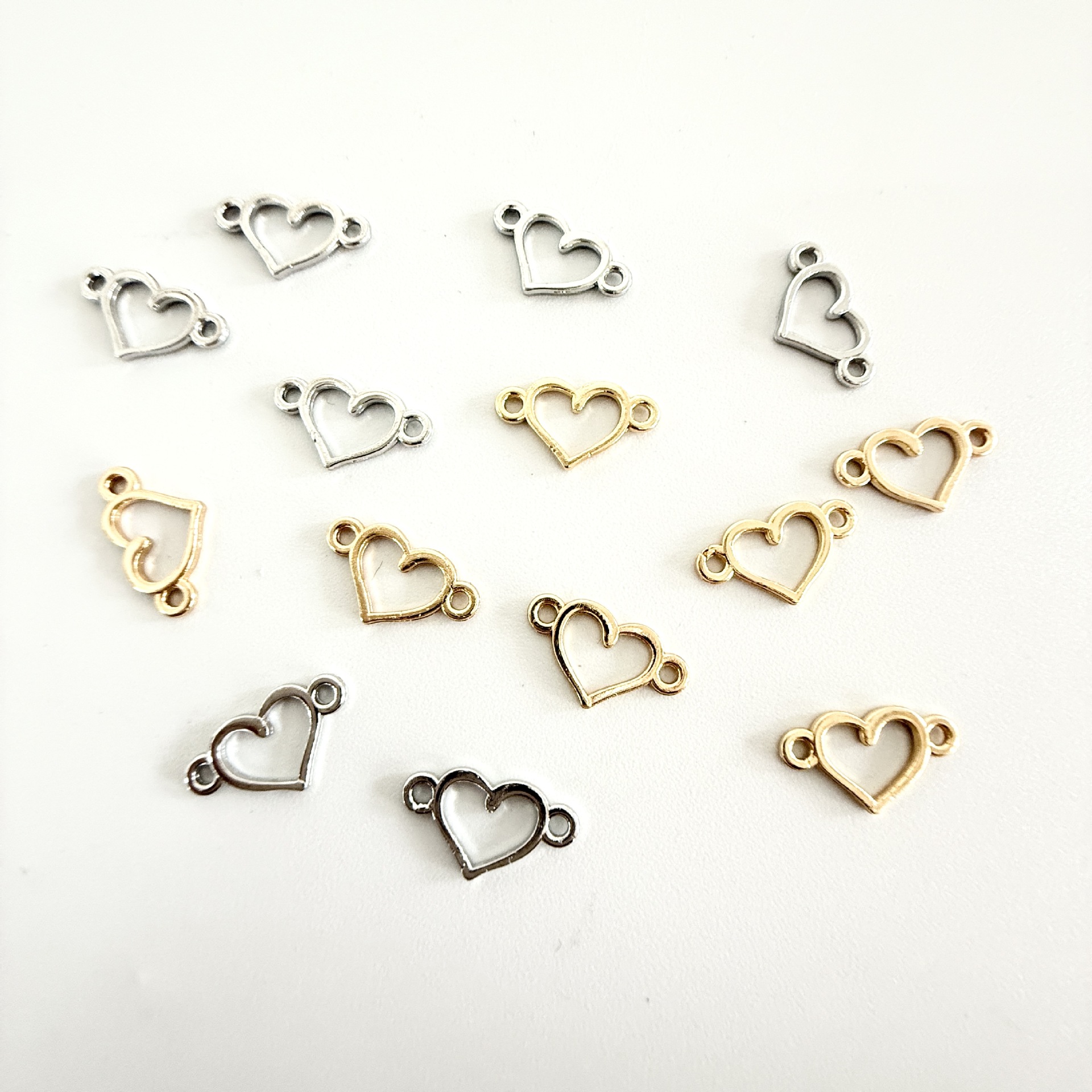 Accesorios de joyería de aleación DIY colgante hueco plata antigua conector de doble agujero accesorios de joyería collar pulsera