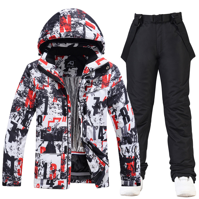 New Ski Suit Men's Winter Outdoor Windproof Warm Ski Suit Pants Suit Single-board Double-board Ski Suit New Ski Suit Men's Winter Outdoor Windproof Warm Ski Suit Pants Suit Single-board Double-board Ski Suit