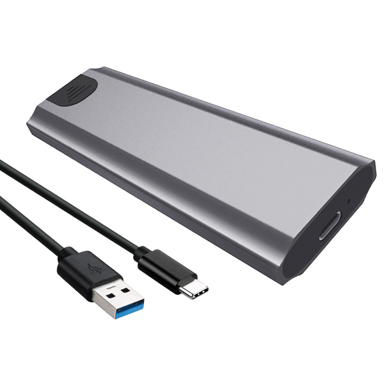 M.2 hard drive box USB3.1Type-C supports NGFF/MVMe dual protocol metal two-in-one mobile hard drive box