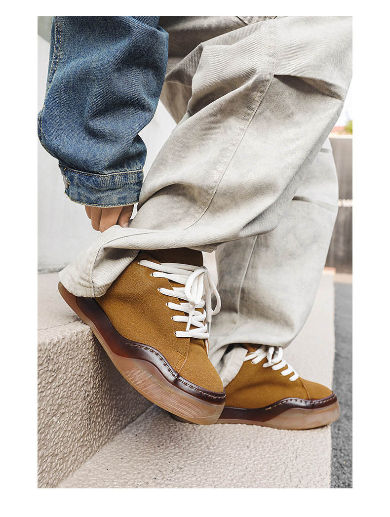 Herren Freizeitschuhe Mit Dicker Sohle Und Plateau Absatz_voghion.com