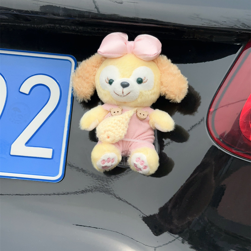 Internet personalidad encantadora conejo coche decoración de cola adornos muñeca de peluche fuera del coche suministros de coche estables