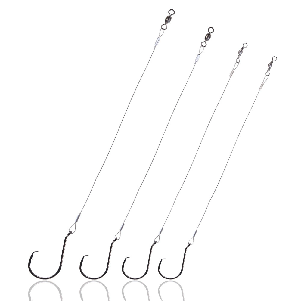 Стальной поводок Luya с крючком «орлиный клюв», одинарный крючок с защитой от укусов и запутывания, с колючими рыболовными снастями, рыболовные принадлежности для трансграничных поставок