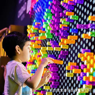 Internet Celebrity Interactive Luminous Wall Luminous Stick Light Wall Three-Dimensional Needle Carving Human Body Printer Flip Wall Flip Ball Interactive Wall