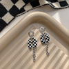 Trend earrings, retro design silver needle, silver 925 sample, trend of season