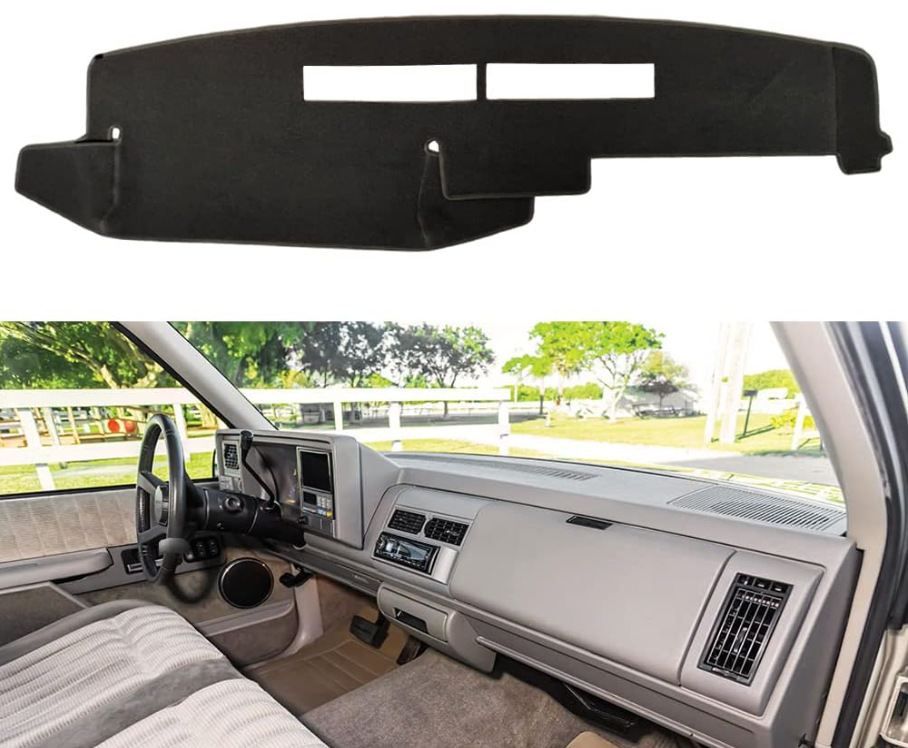 Dashboard Cover Sunshade Mat Chevrolet/GMC Sierra C1500 Pickup 1988-1994 Black